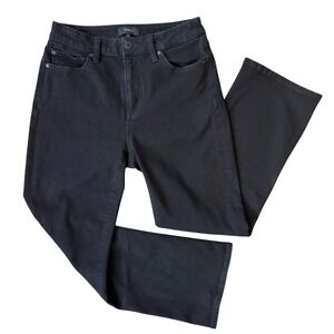 Quince Bella Stretch High Rise Kick Flare Jeans Black Womens 26